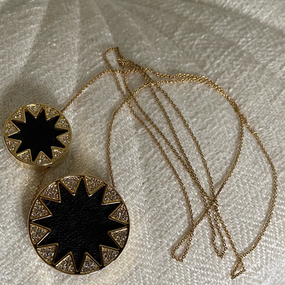 House of Harlow 1960 Double Sunburst Necklace, 26" - Picture 7 of 9